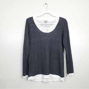 J Jill linen-blend top